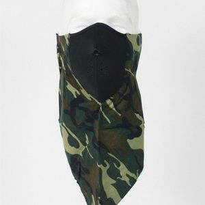 Woodland Camo Neodanna Bandanna Neoprene Face Mask